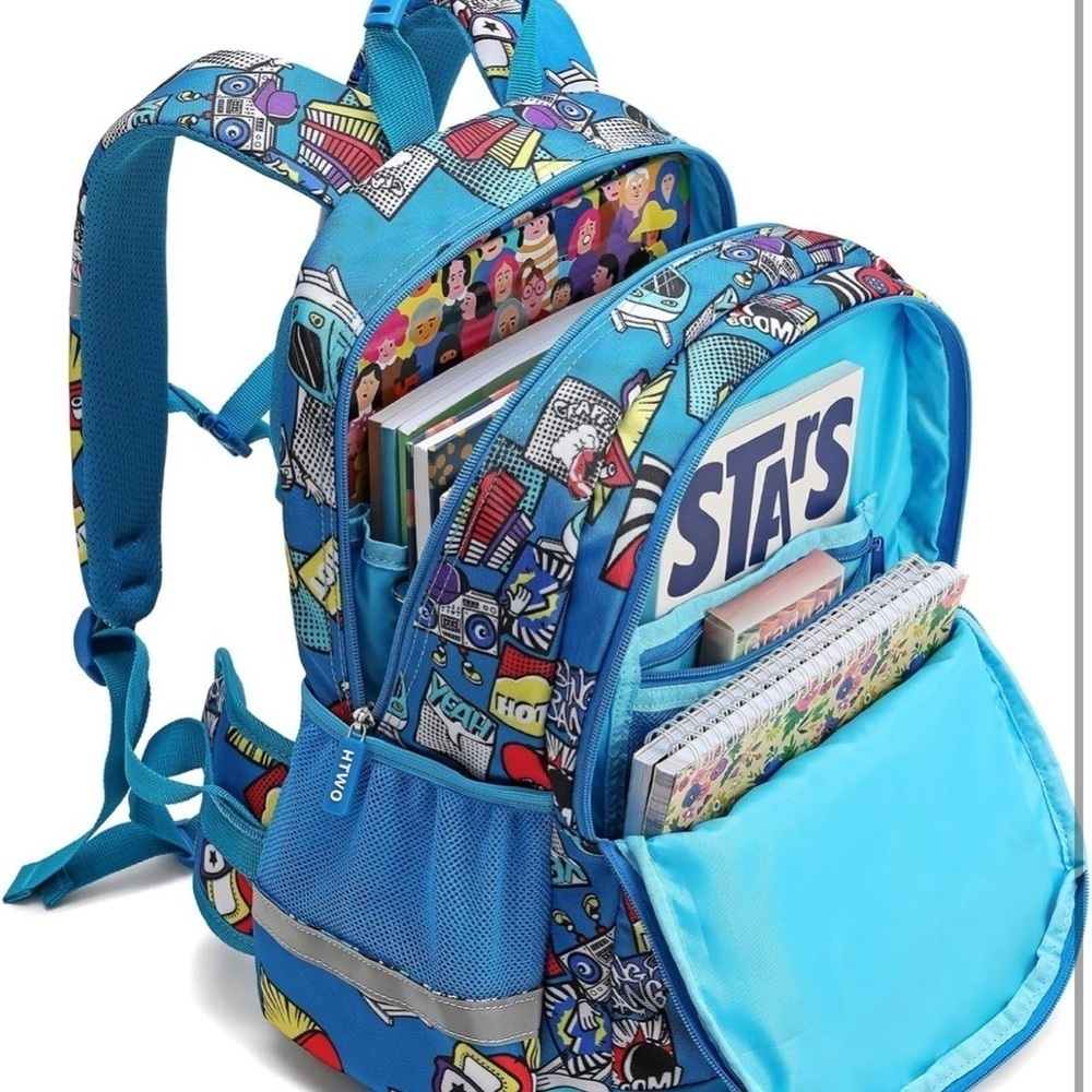 Colorful Graphic Backpack - Picture 4 of 7